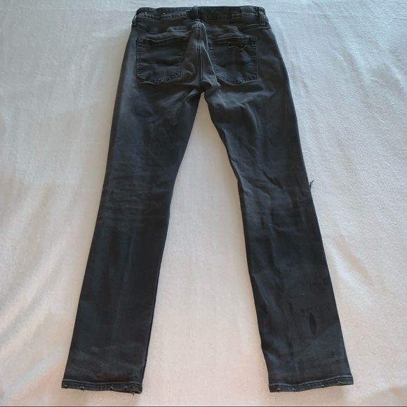 American Eagle Next Level Flex Distressed Jeans Black Size 29x30. - Picture 5 of 10